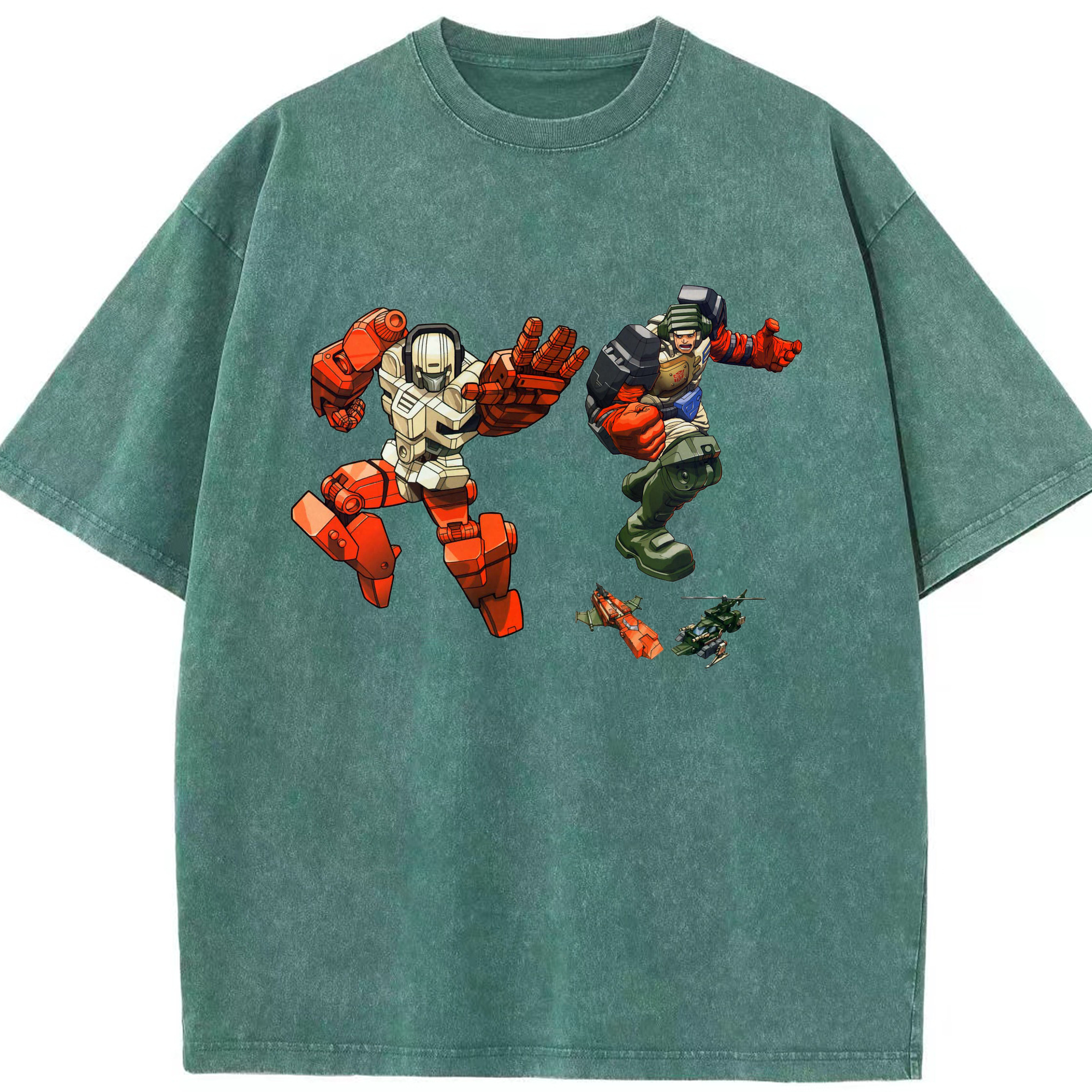 （画像用）  綿100% ヴィンテージ風 半袖Tシャツ（フロントプリント）